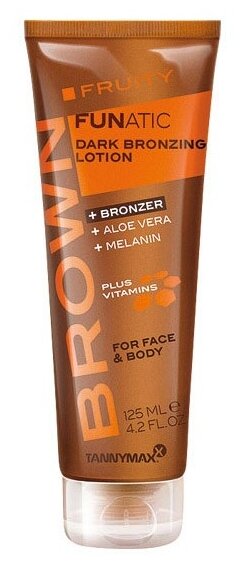 Tannymaxx, Fruity Funatic Dark Bronzing Lotion / Крем для загара с тройным бронзатором 125ml