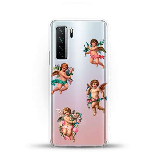 фото Силиконовый чехол ангелочки на huawei nova 7 se andy & paul