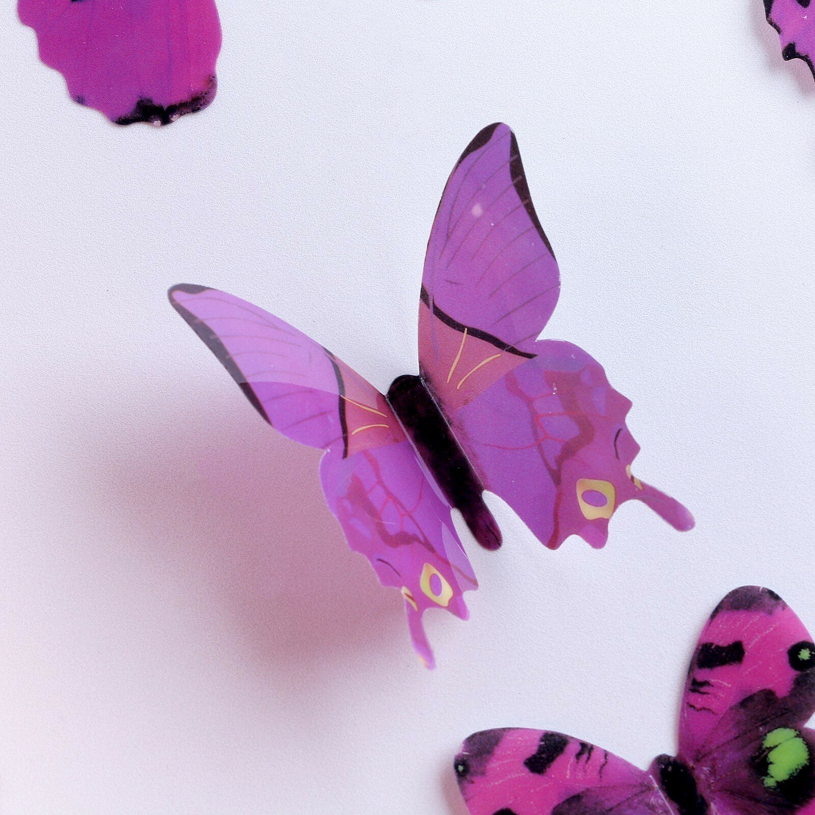 Страна Карнавалия Набор для украшения «Бабочки», 12 шт, цвет фиолетовый - фотография № 12