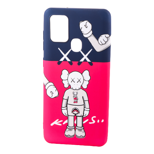 фото Чехол luxo для samsung a21s (рисунок светится в темноте) ярко-розовый