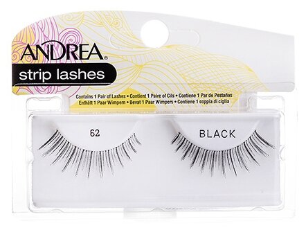 Andrea Ресницы Mod Strip Lashes 62, черный