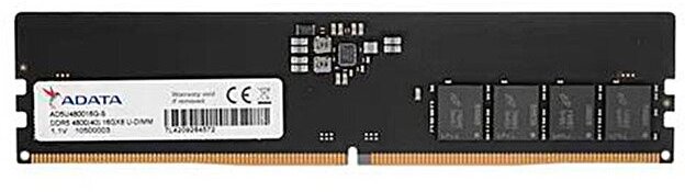 Модуль памяти A-Data DDR5 DIMM 4800MHz PC4-25600 CL40 - 16Gb AD5U480016G-S