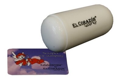 Набор EL Corazon №16, односторонний штамп 3 см + скрапер