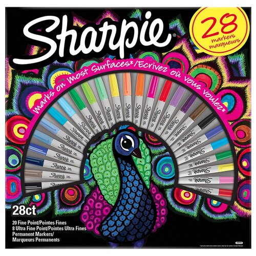 Sharpie набор перманентных маркеров Жар-птица, 28 шт., ассорти, 28 шт.