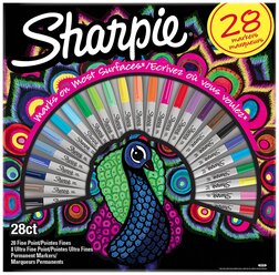 Sharpie набор перманентных маркеров Жар-птица, 28 шт.