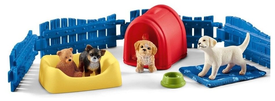 Игровой набор "Манеж для щенков" Schleich - фото №1