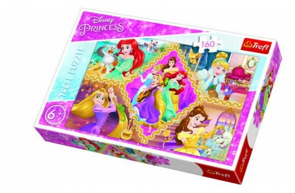 Пазл "Приключения принцесс Disney" (160 деталей) в коробке 15358/TR15358