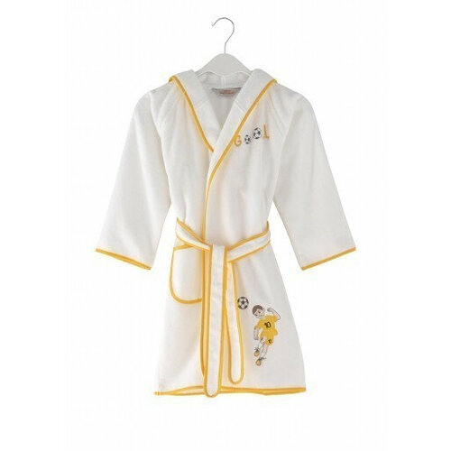 Халат Soft Cotton для мальчиков, без капюшона, размер 2 года, желтый