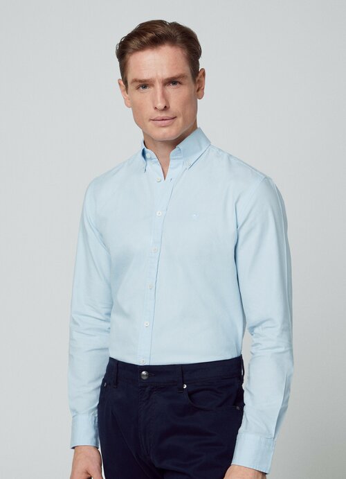 Рубашка HACKETT London, размер XL, голубой