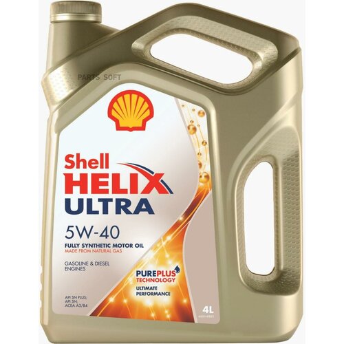 Shell Масло Моторное 5w40 4л, Helix Ultra (С) Shell 550051593