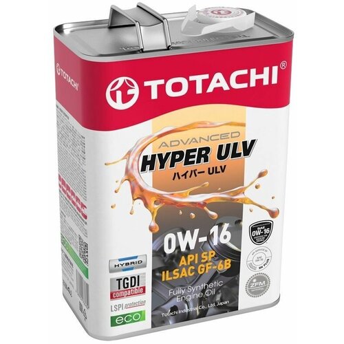 TOTACHI Hyper ULV Synthetic SP/GF-6B 0W-16 4л