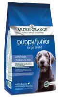 Корм для собак Arden Grange (6 кг) Puppy/Junior Large Breed сухой корм цыпленок и рис для щенков и м