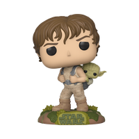 Фигурка Funko POP! Star Wars: Люк Скайуокер и Мастер Йода 46768, 9.5 см