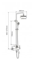 Душевая стойка MELANA F1004