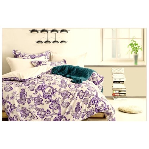 фото Постельное бельё "танго", vip сатин; арт:tpig5-03 код1059; размер семейный tango