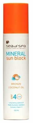 Sea of Spa Mineral Sun Block масло для интенсивного загара Bronze Coconut SPF 4