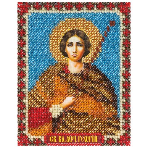 фото Набор для вышивания бисером panna икона святого великомученика георгия (cm-1398)