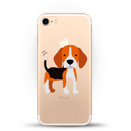 фото Силиконовый чехол довольный бигль на apple iphone se (2020) andy & paul