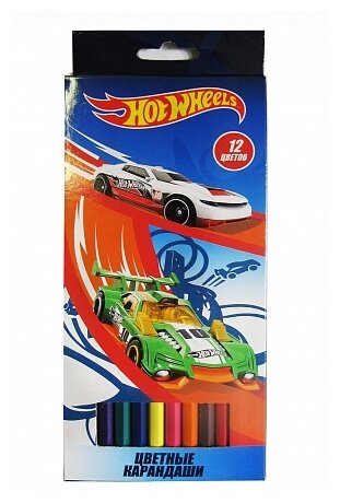 CENTRUM Цветные карандаши Hot Wheels 12 цветов (88771)