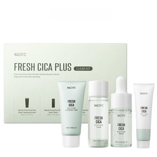 фото Nacific fresh cica plus clear kit набор миниатюр линейки с центеллой