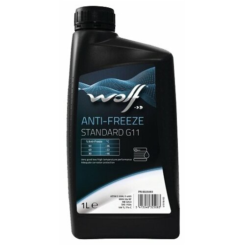 WOLF Антифриз WOLF ANTI-FREEZE STANDARD G11 1L 8325083