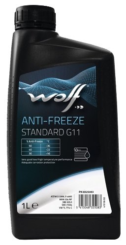 WOLF Антифриз WOLF ANTI-FREEZE STANDARD G11 1L 8325083