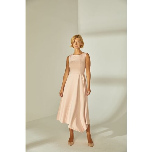 фото Платье olga skazkina, полуприлегающее, миди, размер 44, розовый