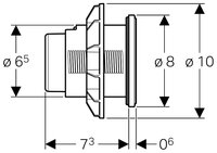 Кнопка смыва GEBERIT 116.057.KJ.1 Type 10 Белый/глянцевый хром