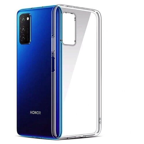 фото Прозрачный силиконовый чехол для huawei honor x10 / ультратонкий premium силикон с протекцией от прилипания pastila