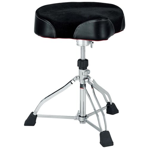 фото Tama ht530bc wide rider drum throne (cloth top) стул для барабанщика мото-седло (винтовой) с тканевым покрытием
