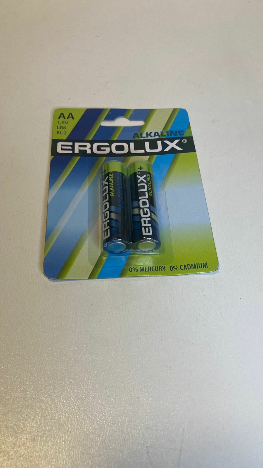 AA Батарейка ERGOLUX Alkaline LR6 BL-2, 2 шт. 2800мAч - фото №5