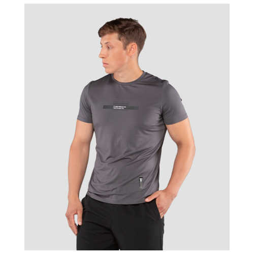 фото Мужская футболка fifty eminent dark grey fa-mt-0201-dgr, темно-серый размер xl