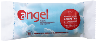 Angel салфетки марлевые стерильные, 10 шт.