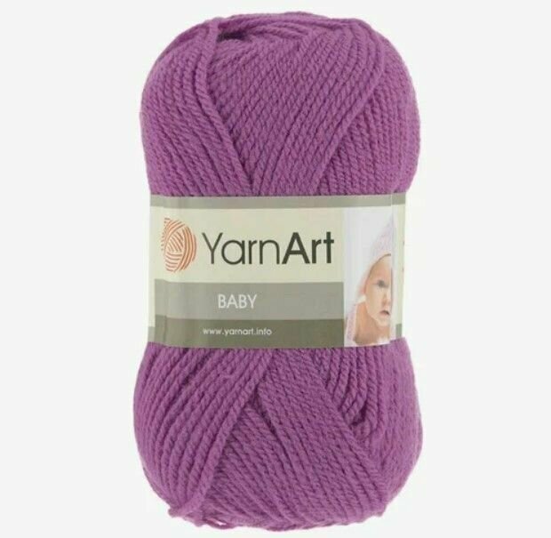 Пряжа для вязания YARNART BABY 50 гр/150 м 100% акрил 560 сухая роза