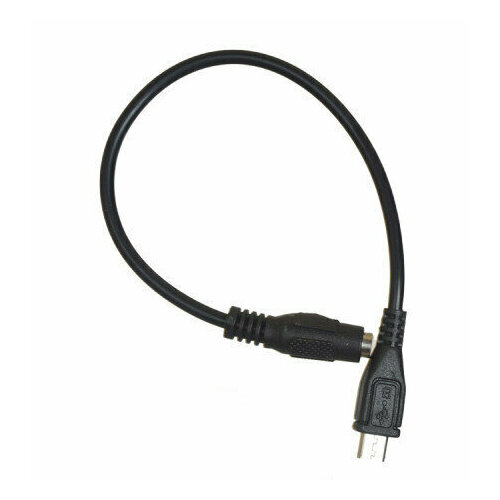 Переходник с DC 5.5*2.1-F на Micro USB-M, длина - 20см