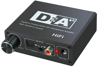 Конвертер звука SPDIF / Coaxial на RCA/3.5 Booox DAC20 HiFi