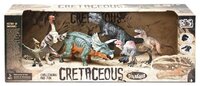 Фигурки PhantomKids Cretaceous Птеродактиль, Велоцираптор, Трицератопс, Тиранозавр, Спинозавр, Мегал