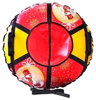 Тюбинг Тяни-Толкай Новый год 93 см красный/желтый