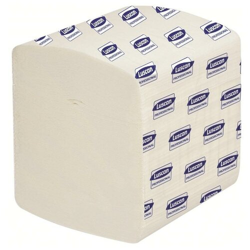 Купить Бумага туалетная листовая Luscan Professional 2-слойная 250 листов 30 пачек в упаковке (арт.601113), белый, первичная целлюлоза, Туалетная бумага и полотенца