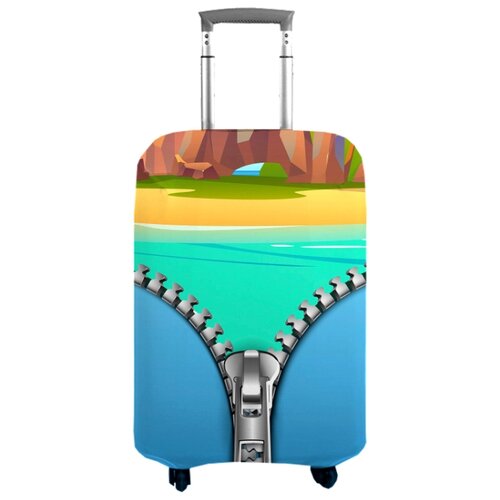 фото Чехол на чемодан 18357, m (70 см) сирень