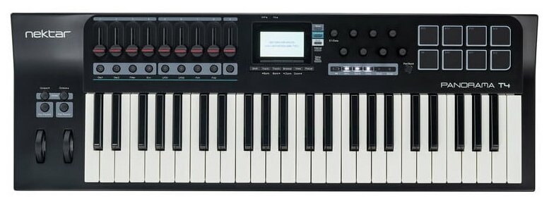 Nektar Panorama T4 USB MIDI DAW контроллер, 49 клавиш, 8 пэдов с датчиком силы нажатия