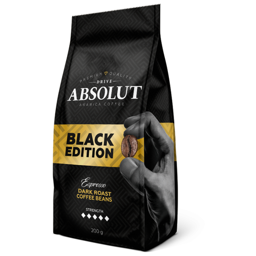 Кофе в зернах Absolut Drive Black Edition, 200 г