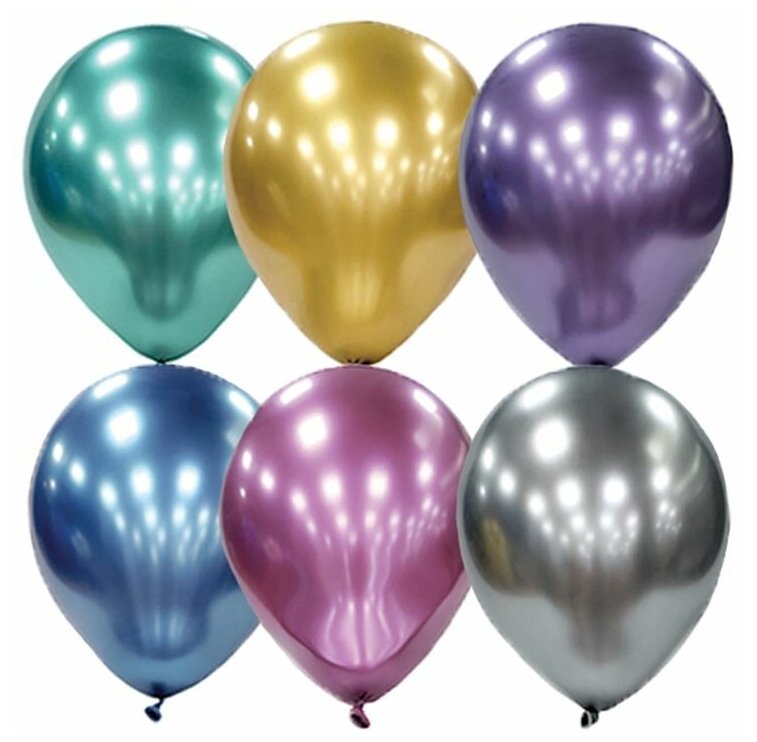 Воздушные шары, 25шт, М11/28см, Поиск «Platinum», ассорти