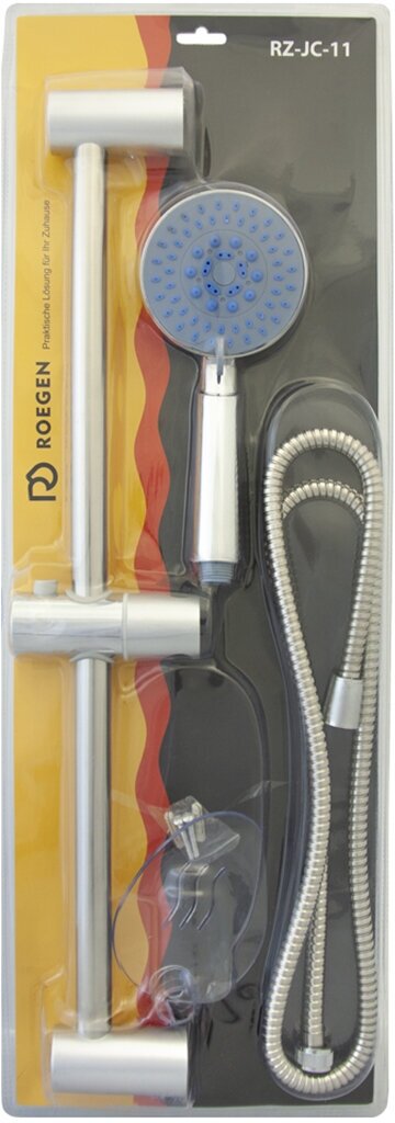 Душевой комплект Roegen RZ-JC-11 (стойка, лейка, мыльница, шланг), хром