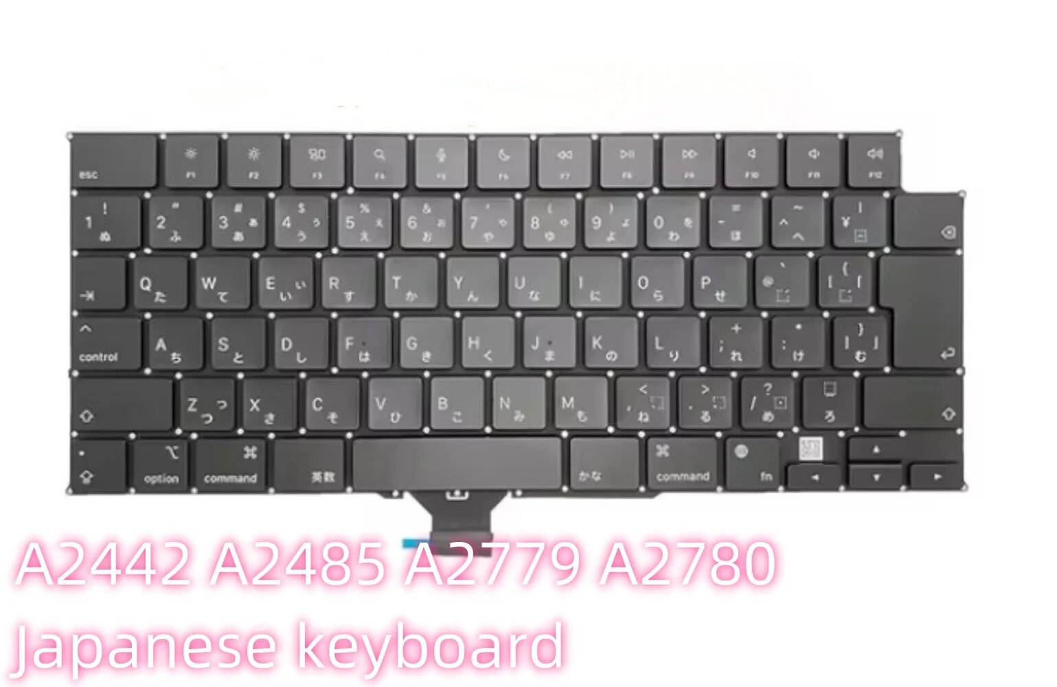 Клавиатура для Macbook Air Pro A2442, японская, черная