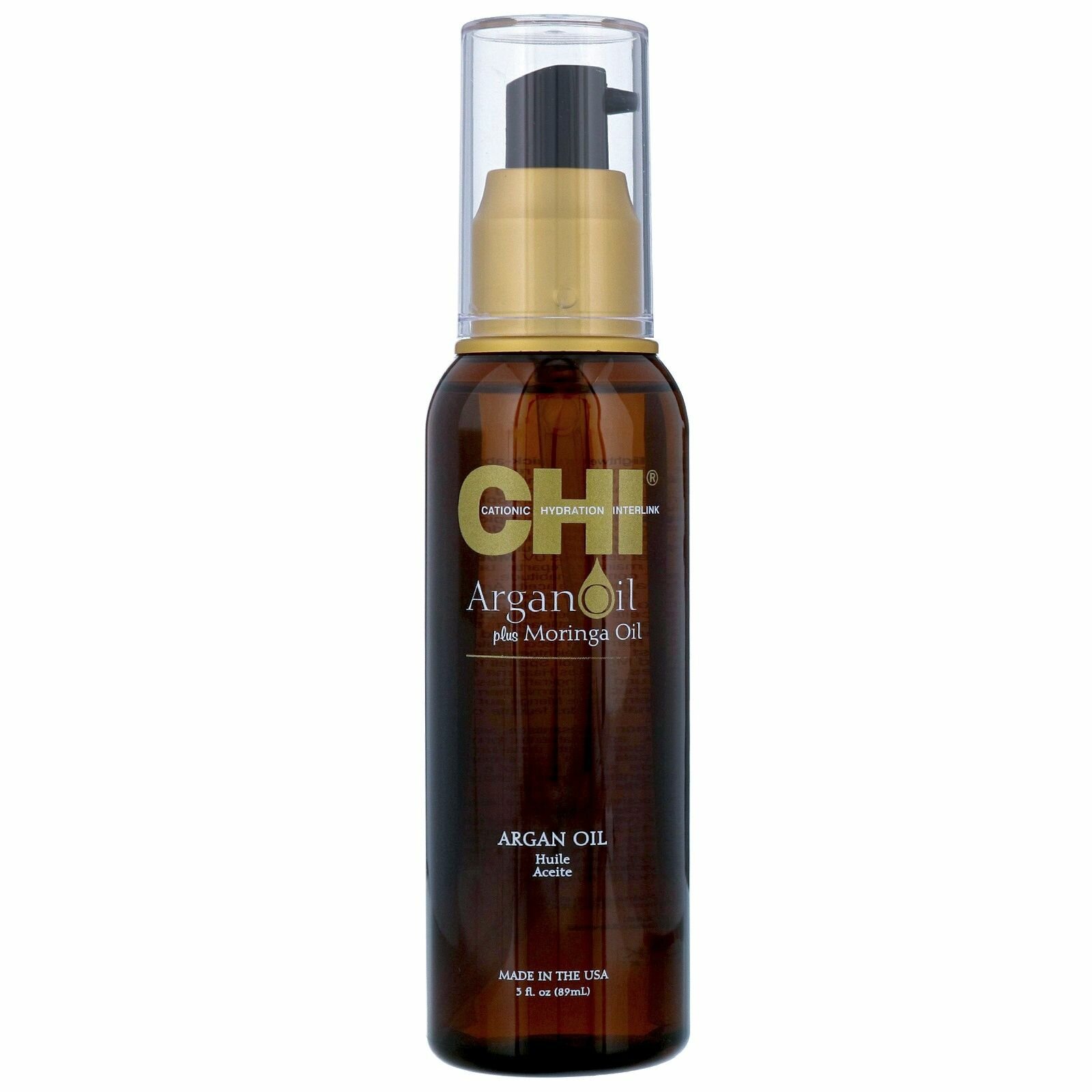 CHI Argan Oil - Чи Араган Ойл Восстанавливающее масло для волос с экстрактом масла арганы и дерева моринга, 89 мл