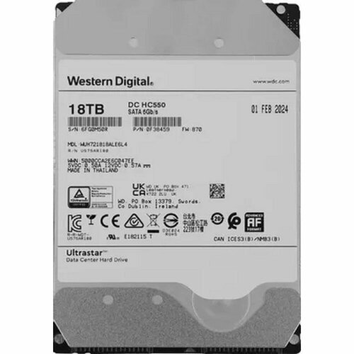 Внутренний жесткий диск Western Digital Ultrastar 10 ТБ (WUS721010ALE6L4)