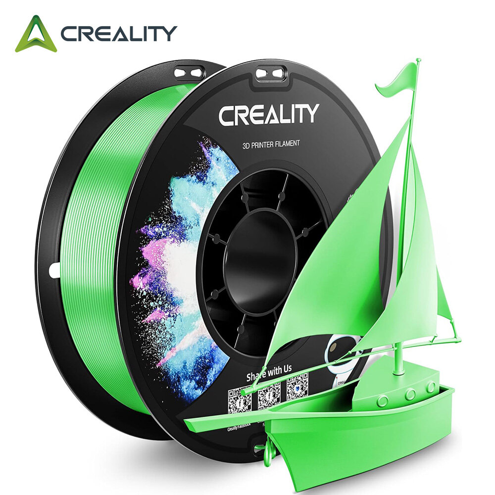 Катушка CR-PETG plastics пластика Creality 1.75 мм 1кг, Зелёный