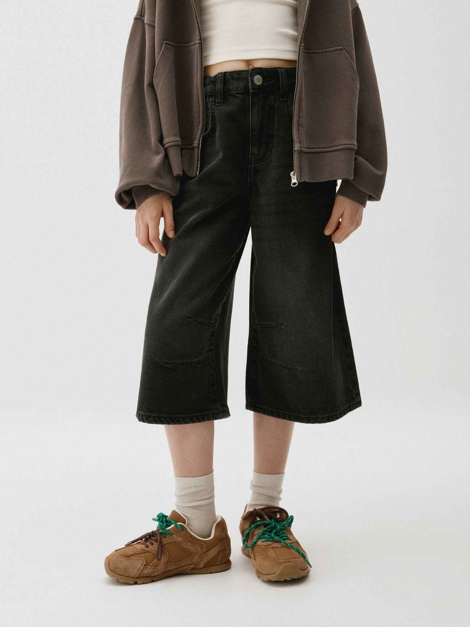 Шорты Sela размер 164 серый/принт