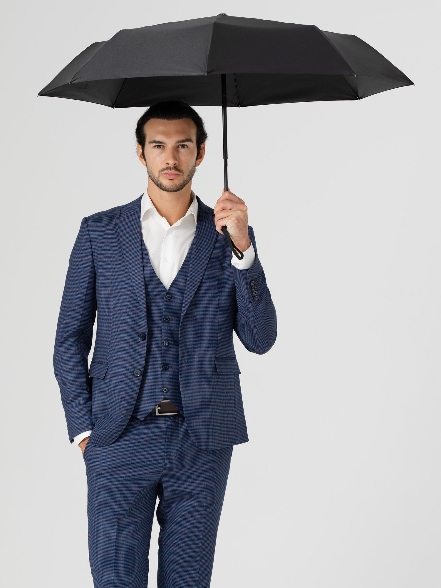 Зонт FAUSTINI, черный — фото 1